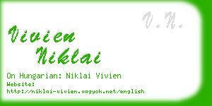 vivien niklai business card